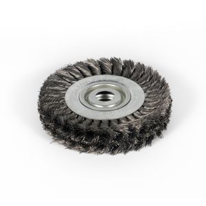 Durable Double Row Twisted Knot Wheel Brushes for Deep Cleaning