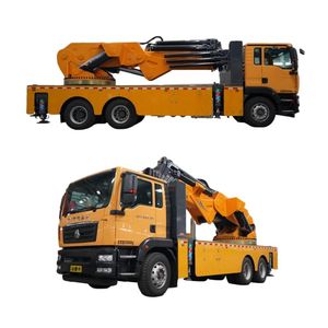 Sinotruck Sitrak Chassis HOWO Mounted Heavy Duty Telescopic Folding Boom 80 Ton Crane