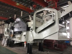Wheel Type Portable Vibrating Feeder with Jaw Crusher Crushing Plant