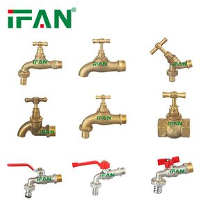 Ifan Manufacture Brass Bibcock Tap 1/2 Inch Outdoor Garden Tap Water Brass Faucet