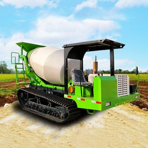 Crawler Concrete Mixer Tracked Truck Mounted Cement Mixer Truck