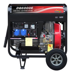 4.6kw 5kw 6kw 7kw 8kVA Open Frame Portable Diesel Generator with Handles and Wheels
