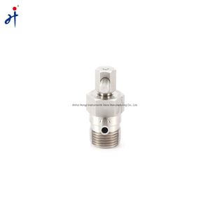 SS316 Stainless Steel 1/4in. NPT Male Thread 6000psi Bleed Valve Liquid and Gas Purge Valves