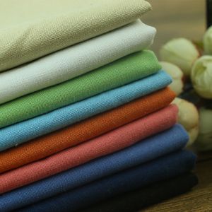 Autumn Winter Solid Linen Cotton Clothing Fabric Sofa Cushion Sweat Fabric in Stock