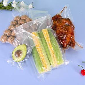Food Storage Transparent Single-Sided Texture Plastic Sealed Nylon Vacuum Packaging Bag