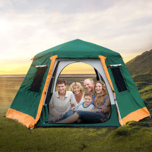 5-8 People Double Layer Waterproof Inflatable Automatic Outdoor Camping Tent