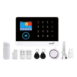 Smart Home Security System Portable 4G+WiFi Anti Theft Alarm Host <500mA Battery Factory Plastic 433MHz
