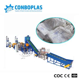 Oil Dirty Plastic PP Woven Shopping Bag Recycling Washing Machine