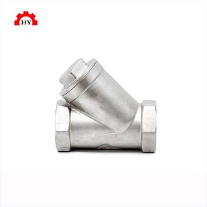 Investment Casting Stainless Steel Industrial Y-Type Strainer/Filter with Female Thread