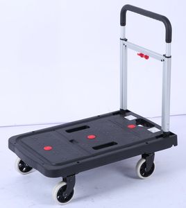 150kgs Foliding Noiseless Trolley with Customize Silent Casters Platform Hand Truck