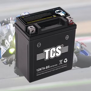 TCS  Sealed Maintenance Free Motorcycle Battery 12N7A-BS