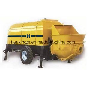 Hot Sale Trailer Mounted Concrete Pump Hbt50 for Concrete Construction