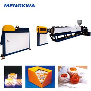Fully Automatic PE Foam Net Making Machine for Fruit Packaging Protective Mesh Sleeve Production Line