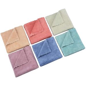 Eco-Friendly Microfiber Cleaning Cloths Custom Size Car Wash Kitchen and Window Cleaning Rag Cloth Towel