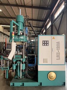Lanbao Servo Hydraulic Vertical Rubber Injection Molding Press, Full Automatic PLC Controlled Silicone FKM NBR Injection Vulcanizing Machine for Machinery