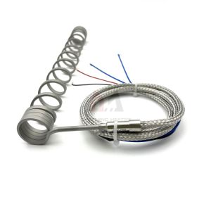 220V 2kw Stainless Steel Resistance Air Electric Spring Heating Element Spiral Hot Runner Coil Heater with Thermocouple