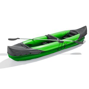 Custom Green Inflatable Fishing 2 Person Inflatable Canoe Kayak