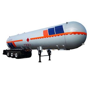 3 Axis 60 M3 LPG Tanker Semi Trailer Propane Liquid Chlorine Ammonia Tank Transport Truck Semi Trailer