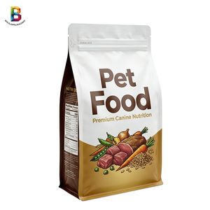 Moisture Proof Resealable Heavy Duty 3kg 5kg 10kg 15kg Cat Dog Dry Food Flat Bottom Heavy Duty Bag Pet Food Packaging Bag