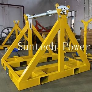 Adjustable Rectangular Cable Reel Stand for Efficient Organization