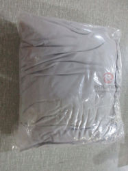 Silver 48 Inch Cotton Washable Textile Round Table Cover for Weddings, Parties