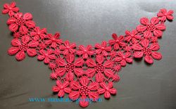 Fashion Design Embroidery Lace Polyester Patterns Neck Collar-035