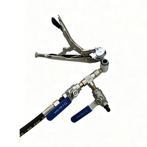 Refrigerant Charging Gun with 304 Stainless Steel Valves PTFE Seals for R410A R134A Refrigerant Cylinders