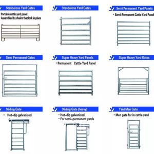 High Quality Cheap Livestock Horse Yard Panel Galvanized Portable Cattle Fence