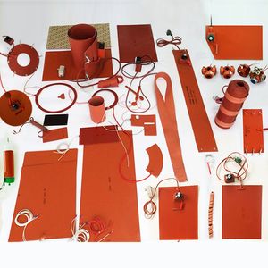 China Manufacture 12V 24V 110V 220V 230V Industrial Electric Pad Heating Element Flexible Silicone Heater