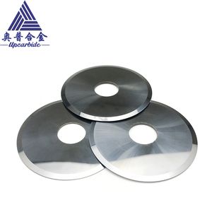 High Efficiency Tungsten Carbide Disc Blade High Wear Resistance Polished Surface Circular Cutter for Corrugated Paper