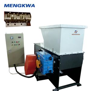 Single Shaft Industrial Shredder for Plastic Barrel Wood Pallet Waste Materials