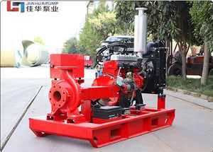 China Horizontal Multistage Centrifugal Water Fire Pump with Diesel Engine