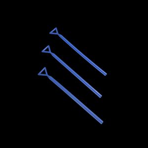 CS-T20001 Sterile Triangle L Shaped Plastic Bacterial Spreading Bar Cell Plate Spreader
