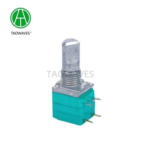 Metal Shaft Straight Foot 5-Pin Stereo Adjustable Resistance Switch Potentiometer 9mm
