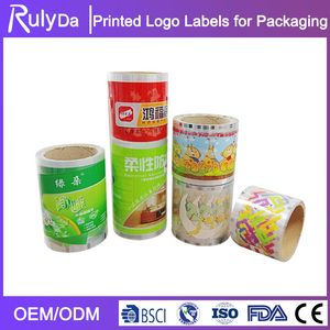 Popsicle Packaging Label Custom Personalized Self Adhesive Paper Stickers Round Printed Logo Qr Code Labeling Roll for Labels