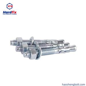 Carbon Steel/304 Stainless Steel Wedge Anchor High Strength Bolt Explosion Resistant Gecko Expansion for Car Repair Anchor with Nut M6