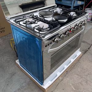 4 Gas Burner Electric Vertical Oven for Household Baking