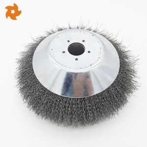 Heavy-Duty 8-Inch Industrial Crimped Wire Weeding Brush for Ultimate Cleaning
