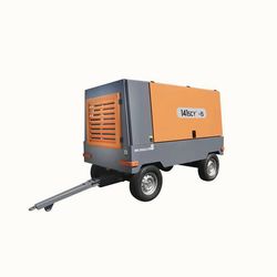 China Denair 600cfm 7bar 8bar 10bar 13bar Screw Compressor with Diesel Engine