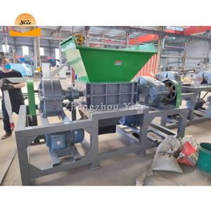Heavy Duty Metal Car Body Waste Plastic Recycle Tyre Steel Tire Crushing Shredder Crusher Machine