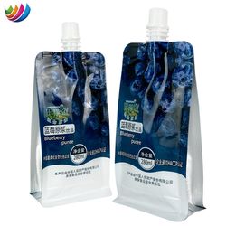 Reusable Custom Printed Flat Bottom Bag Aluminum Foil Baby Food Juice Liquid Spout Pouch Bags
