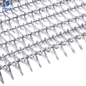 AISI 304 316 Stainless Steel Spiral Chain Link Conveyor Belt Mesh