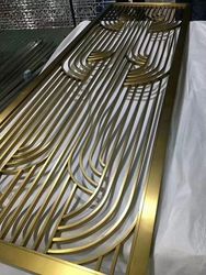 Customized Metal Partition Decorative Screen Stainless Steel Pipe Wall Panels