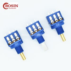 High Quality 16mm B10K B20K B47K B470 B500K Carbon Film Potentiometer with Fan Dimmer Switch