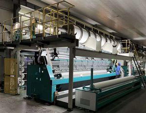 Chrs3 Msus-V Weft Insertion Polyester and Fiber Glass Geogrids Raschel Warp Knitting Machine