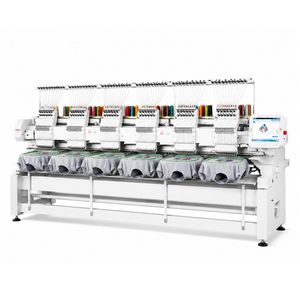 High Efficiency Six-Head Industrial Embroidery Machine for Apparel Production