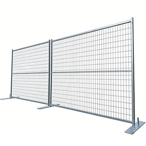 Hot-DIP Galvanized Canada Type Portable Wire Mesh Security Steel Temporary Construction Fence