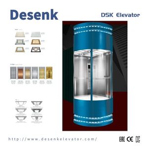 Passenger Elevator Unique Design Panoramic Elevator Sightseeing Passenger Elevator with Glass Cabin