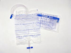 Medical Supply Disposable Urine Drainage Bag with Cross Valve