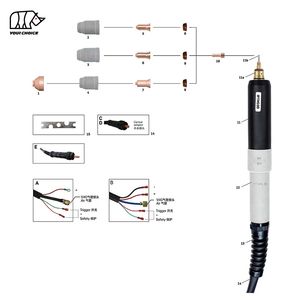 Inwelt Euro Adaptor Ptm100 CNC Plasma Cutting Cutter Torch
